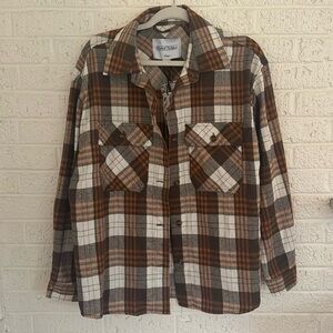 Orange, Brown & Cream Flannel